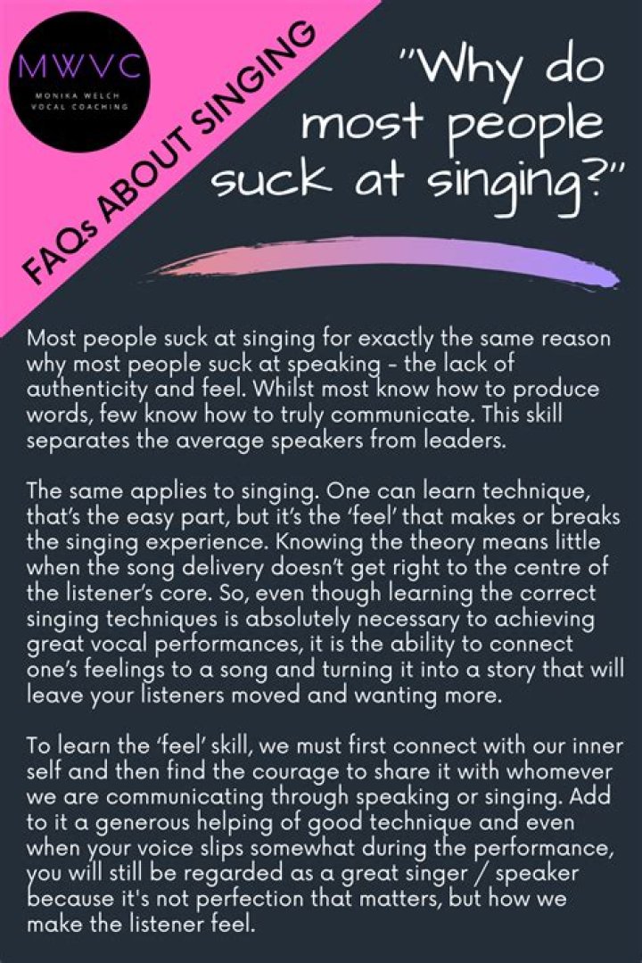 Why do I love to sing?
