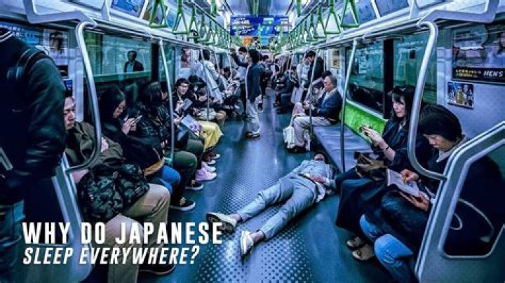 Why do Japanese people sleep in public?