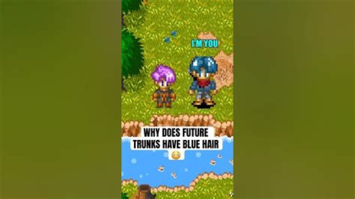 Why does Future Trunks have blue hair?