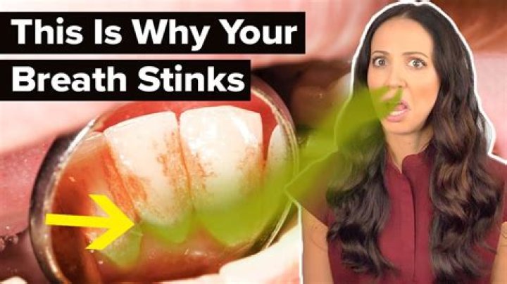 Why does my breath stink after making out?