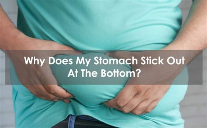 Why does my stomach stick out even though I'm not fat?