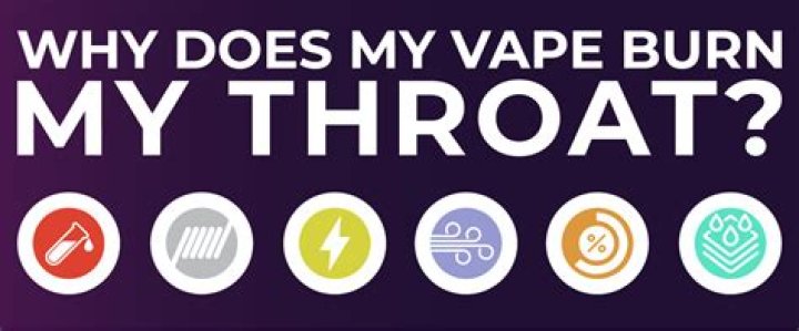 Why does my vape burn my throat?