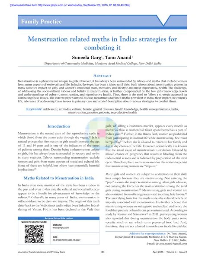 Why Is menstruation a taboo in India?