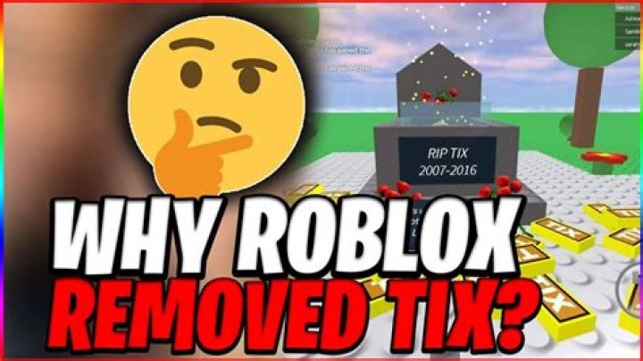 Why was Tix removed from Roblox?