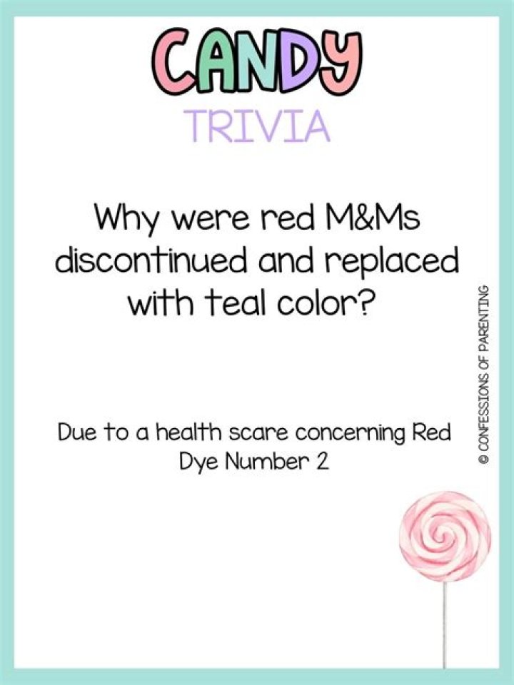 Why were red M&Ms discontinued?