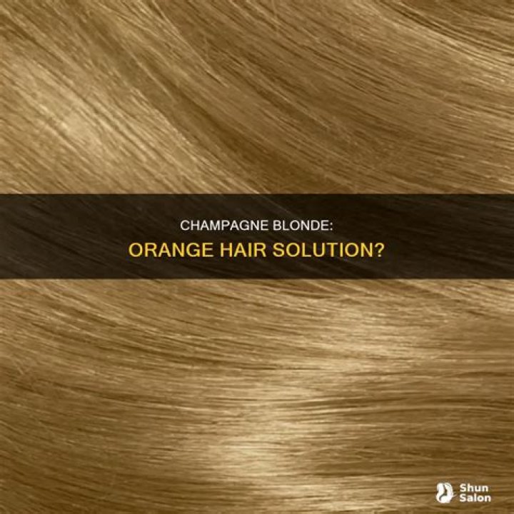 Will champagne blonde cover orange hair?